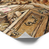 ベアトリックス・ポッターによる猫の家事をシンプキン ポスター (角)