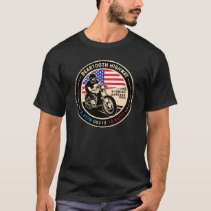 ベアトースハイウェイオールアメリカンロードバイク Tシャツ