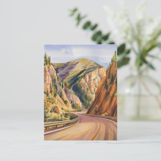 ベアトースハイウェイモンタナウォーター絵を描カラー ポストカード (スタンド正面)