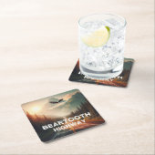 ベアトースハイウェイモンタナワイオミンイーグル スクエアペーパーコースター (インサイチュ)