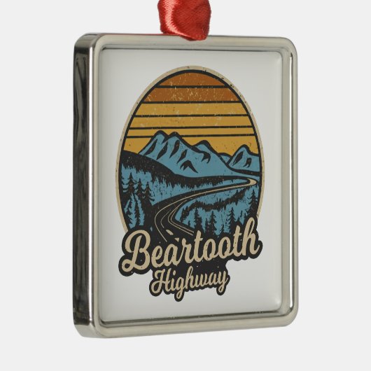 ベアトースハイウェイモンタナワイオミングレトロ メタルオーナメント (右)