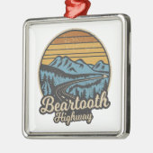 ベアトースハイウェイモンタナワイオミングレトロ メタルオーナメント (左)