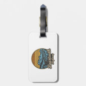 ベアトースハイウェイモンタナワイオミングレトロ ラゲッジタグ (裏面縦)