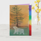 ベアトーテム誕生日カード カード (黄色い花)