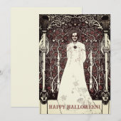 ベアドスリヤンハッピーハローウィングリーティングカード シーズンカード (正面/裏面)