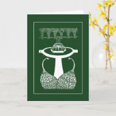 ベアドセリヴィンテージピーコックメモカード カード (黄色い花)