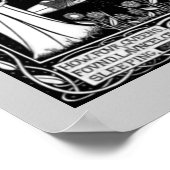 ベアドセリーフォークイーンズランスロットヴィンテージアート ポスター (角)