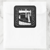 ベアドセリ新しいレディーリーダー蔵書票 スクエアシール (バッグ)