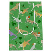 ベアドドラゴンモーフホリデーグリーン ミディアムペーパーバッグ (裏面)