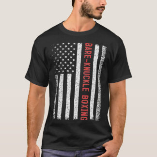 ベアナックルボイングアメリカ国旗7月4日  Tシャツ