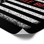 ベアナックルボクシングアメリカ国旗7月4日 ポスター (角)