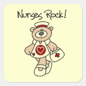 ベアナースロックTシャツとギフト スクエアシール (正面)