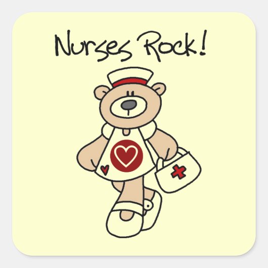 ベアナースロックTシャツとギフト スクエアシール (正面)