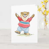 ベアハグカード カード (黄色い花)