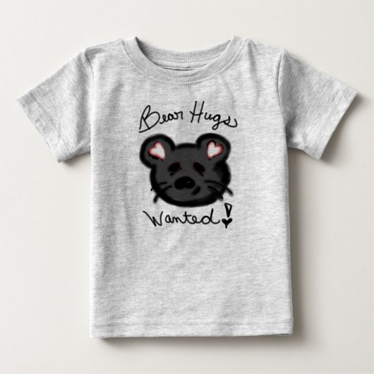 ベアハグTシャツが欲しい ベビーTシャツ (正面)