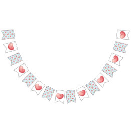 ベアハートコレクション – 青 バンティングフラッグ