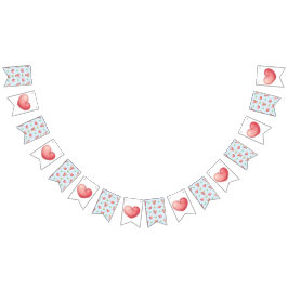 ベアハートコレクション – 青 バンティングフラッグ