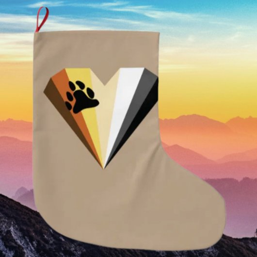 ベアハートプライドホリデーストッキング ラージクリスマスストッキング