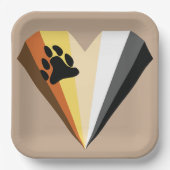 ベアハートプライド紙プレート ペーパープレート (正面)