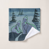 ベアバスタオルセットカスタムポーラベアタオル バスタオルセット (ウォッシュタオル)