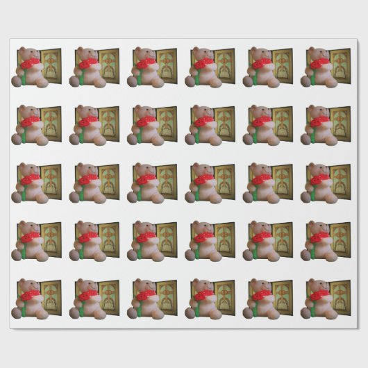 ベアバラマリッジステイングラスクロスバイブルリングや輪 ラッピングペーパー (フラット)