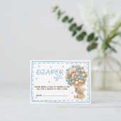 ベアバルーンおむつラッフルブルー エンクロージャーカード (スタンド正面)