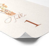 ベアバルーンのテーブル番号ポスター ポスター (角)