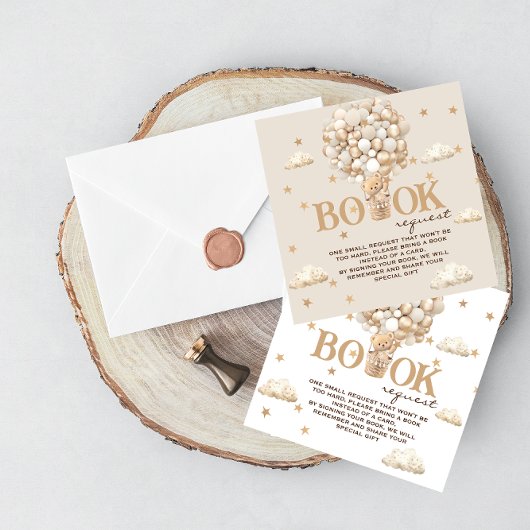 ベアバルーンのブックリクエスト エンクロージャーカード