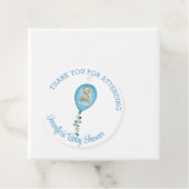 ベアバルーンパーソナライズされたありがとうベイビーシャワー フェイバータグ (インサイチュ)
