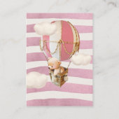 ベアバルーンベビーブックエンクロージャカード エンクロージャーカード (裏面)