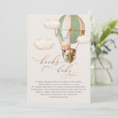 ベアバルーンベビーブックエンクロージャカード 招待状 (スタンド正面)