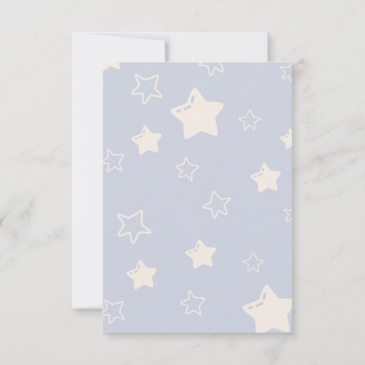 ベアバルーン心待ち少年シャワーありがとう サンキューカード (裏面)