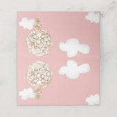 ベアバルーン心待ち赤面ピンクベビーシャワー プレイスカード (外部開封)