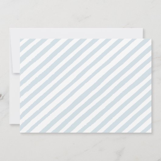 ベアバルーン男の子のシャワー写真の招待状 招待状 (裏面)