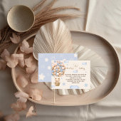 ベアバルーン男の赤ちゃんシャワーブックベビーカード エンクロージャーカード