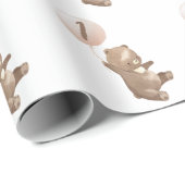 ベアバルーン誕生日包装紙 ラッピングペーパー (ロールコーナー)