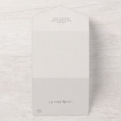 ベアバルーン赤ちゃんシャワー全て一つの招待状 オールインワン招待状 (外側)