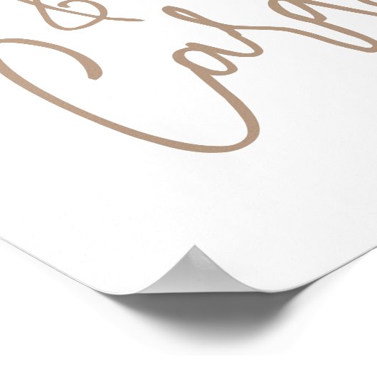 ベアバルーン赤モダンちゃんシャワーのギフトとカード ポスター (角)