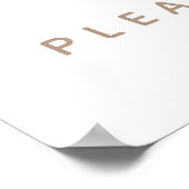 ベアバルーン赤モダンちゃんシャワーの好意 ポスター (角)