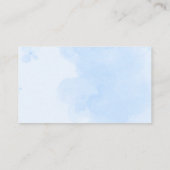 ベアバルーン青男の赤ちゃんシャワーブックベビー エンクロージャーカード (裏面)