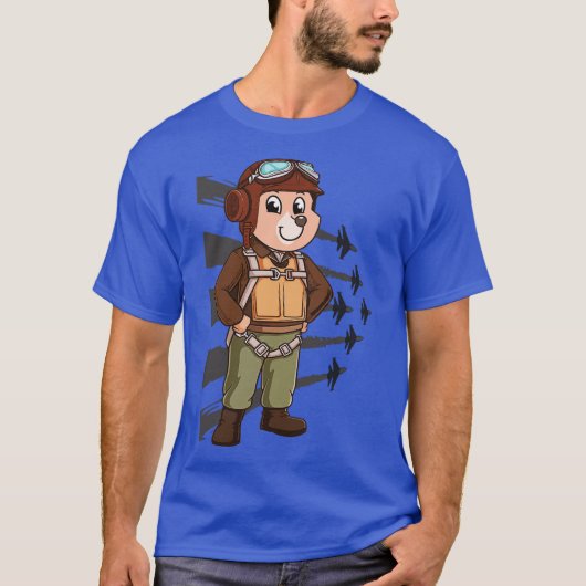 ベアパイロット飛行士 Tシャツ (正面)