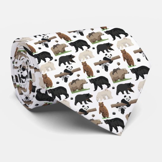 ベアパターン ネクタイ (ロール)