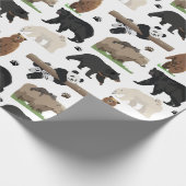 ベアパターン ラッピングペーパー (角)