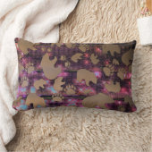 ベアパターン ランバークッション (ブランケット)