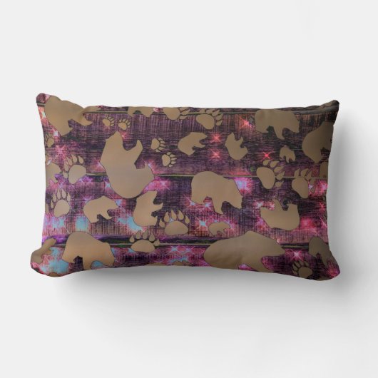 ベアパターン ランバークッション (正面)