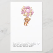 ベアピンクのバルーンベビーが世界ゲーム中 (裏面)