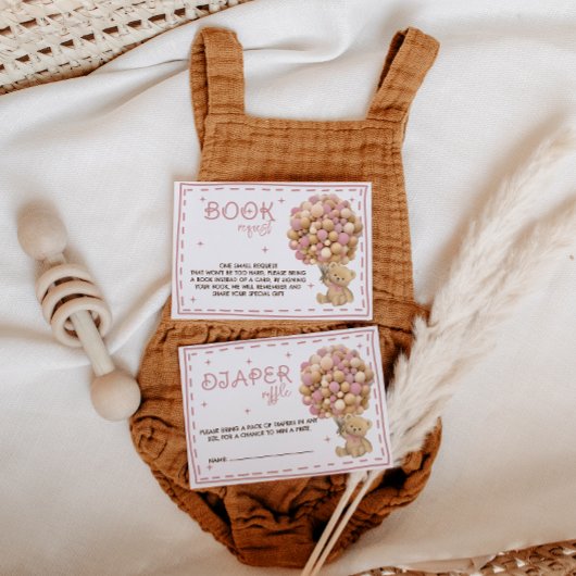 ベアピンクバルーンベビー エンクロージャーカード