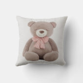 ベアピンク漫画装飾用クッション クッション (裏面)