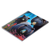 ベアファミリーのコラージュ ノートブック (左側)