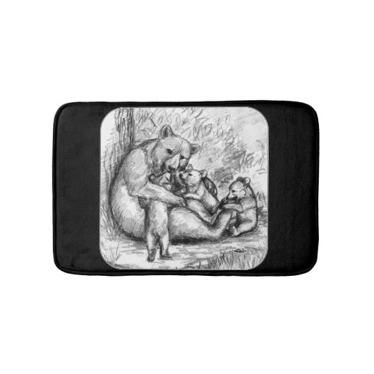 ベアファミリー バスマット (正面)